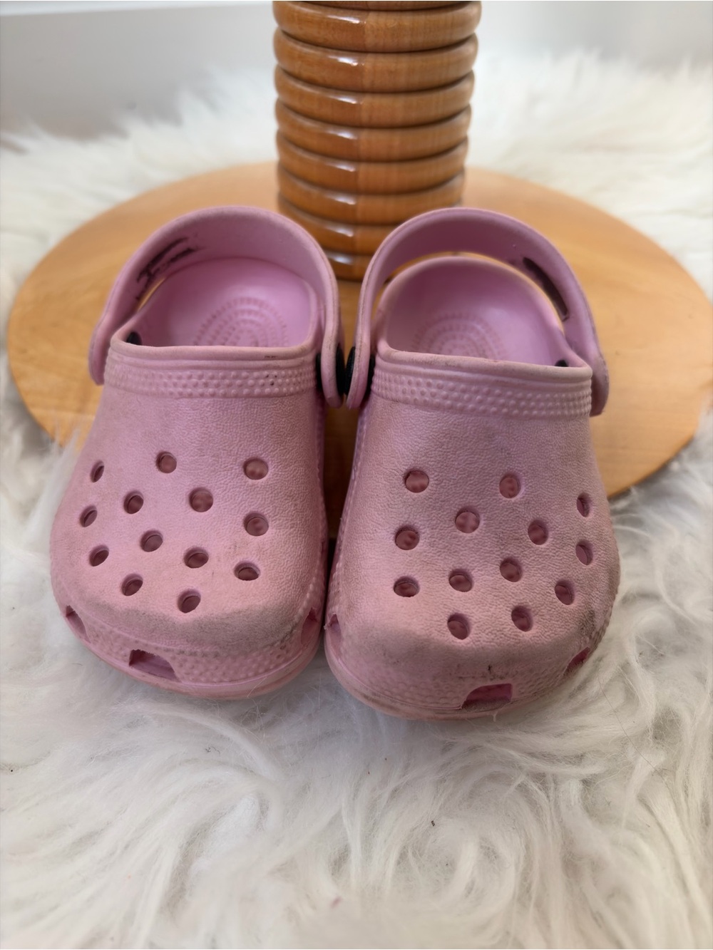 CROCS Kids Light Pink Classic Clog